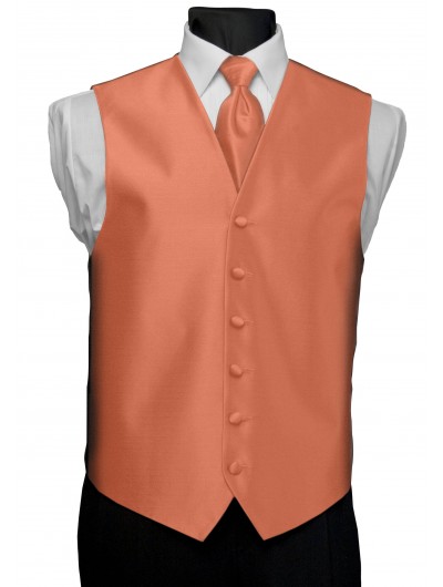 'After Six' Aries Full Back Vest - Coral 